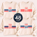 Classic Stripe Custom Number