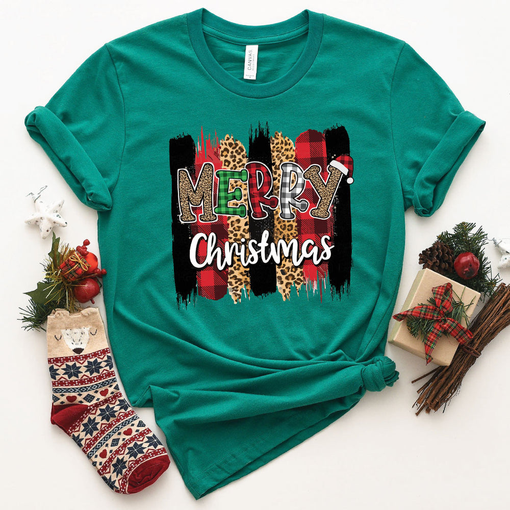 Merry Christmas Pattern Plaid