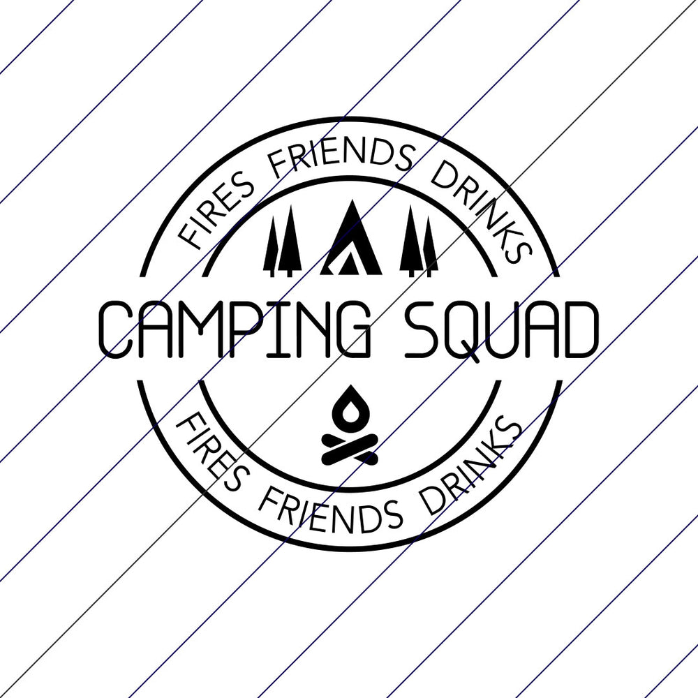 Fries Friends Drinks Camping Squad