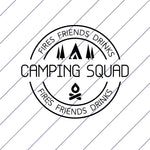 Fries Friends Drinks Camping Squad